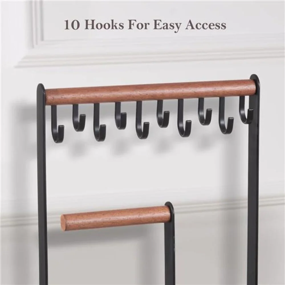 black jewelry stand organizer holder necklace earring bracelet ring display